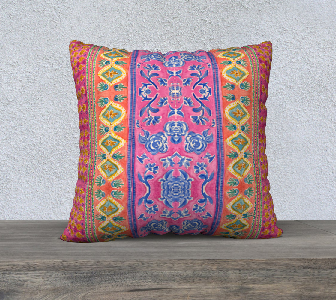 Coral Caravan 22 x 22 Pillow Cover