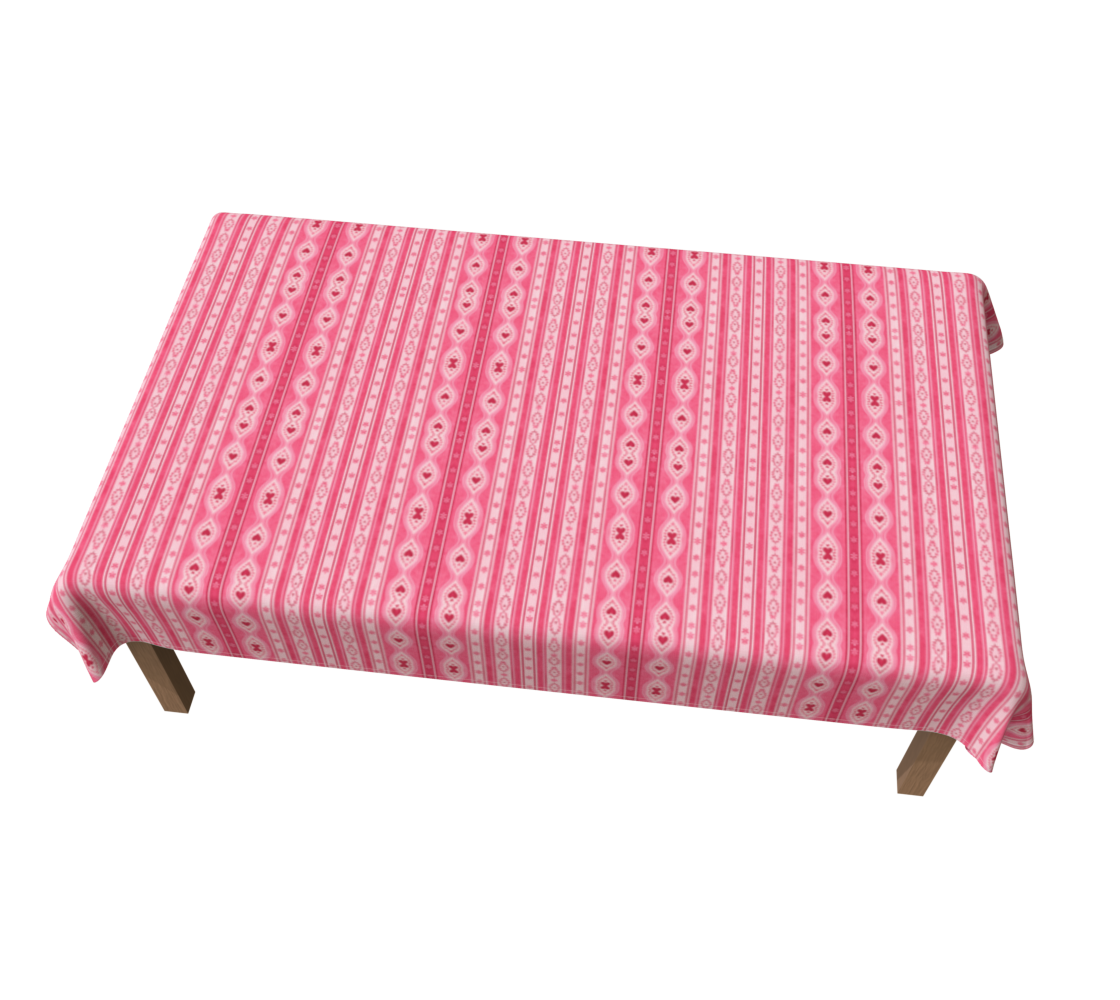 Sweetheart Folk Stripe 60 x 90 Tablecloth