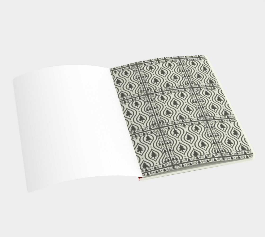 Evergreen Glow Stripes Notebook