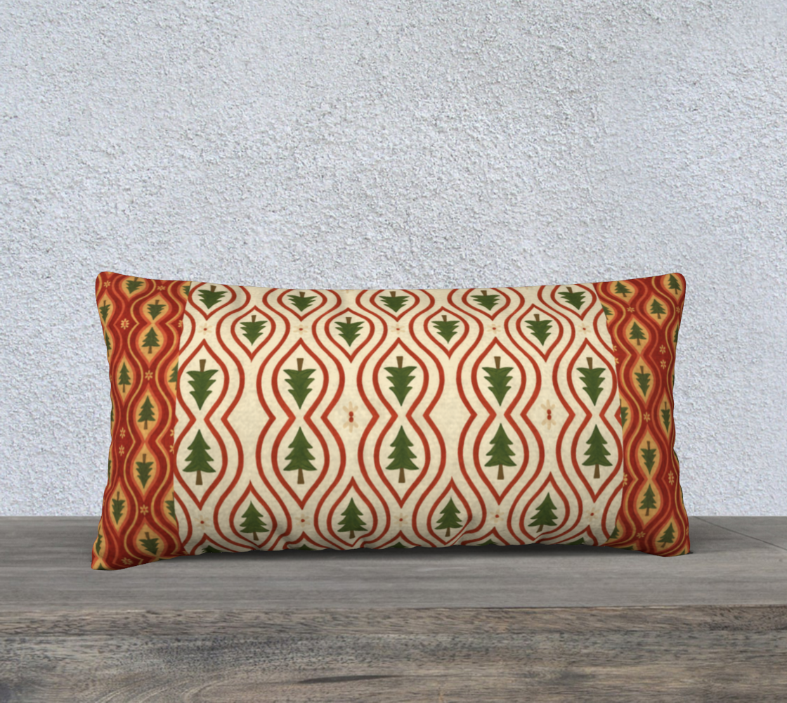 Evergreen glow banded 24 x 12 pillow