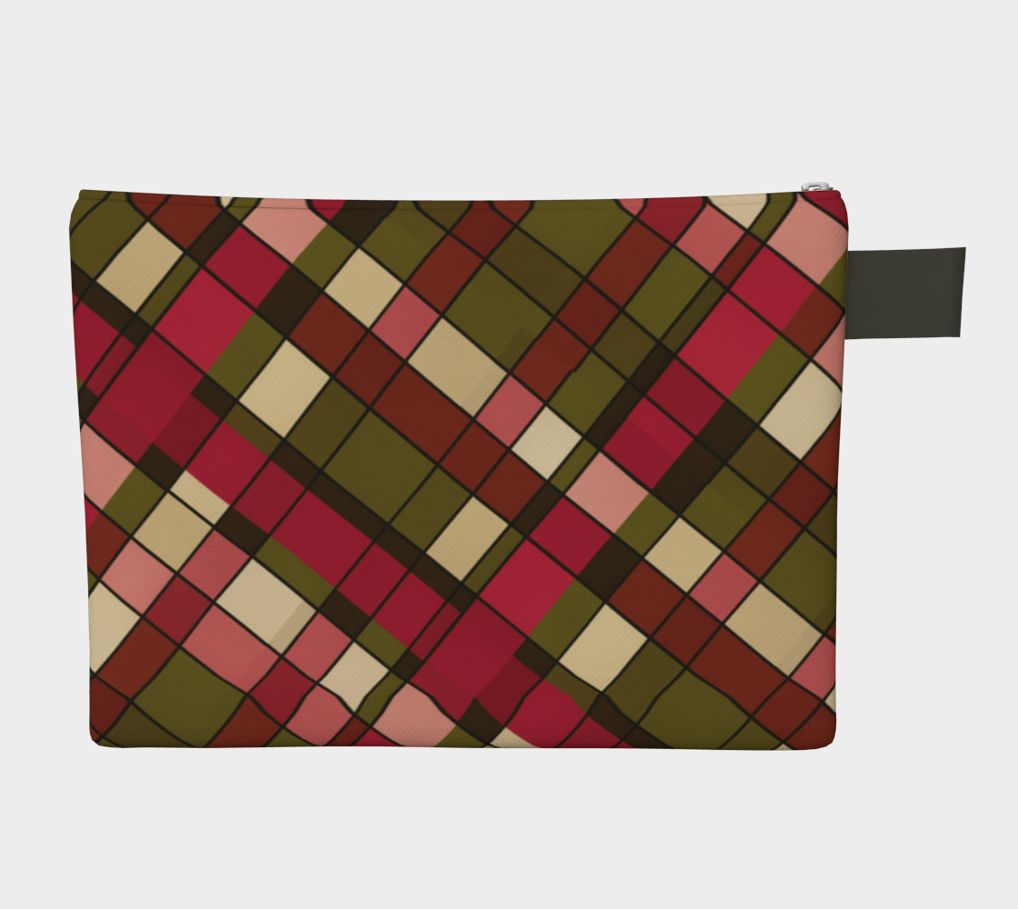Plaid Harvest Zipper Carry-all Bag