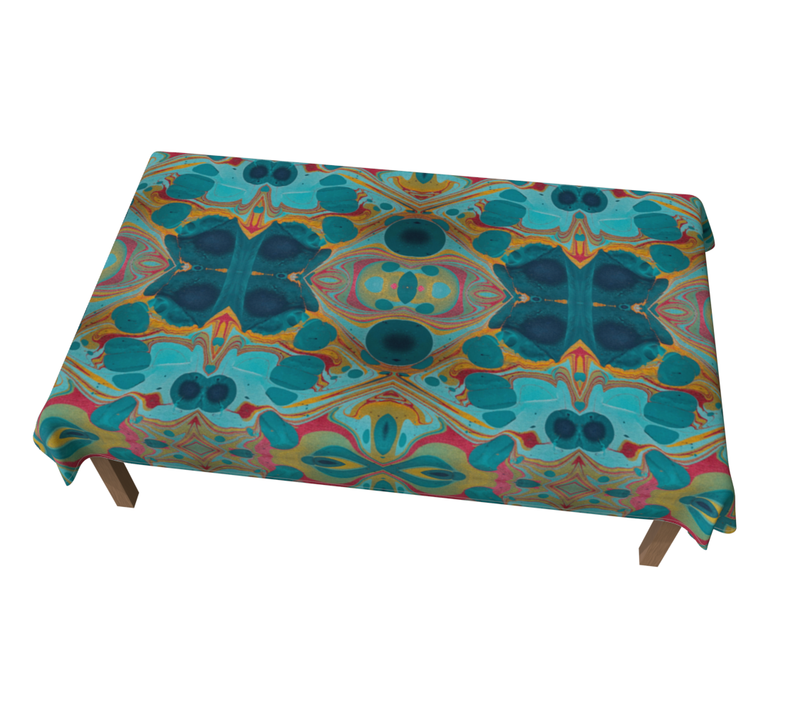 Gilded Currents Butterflies 60 x 90 Tablecloth