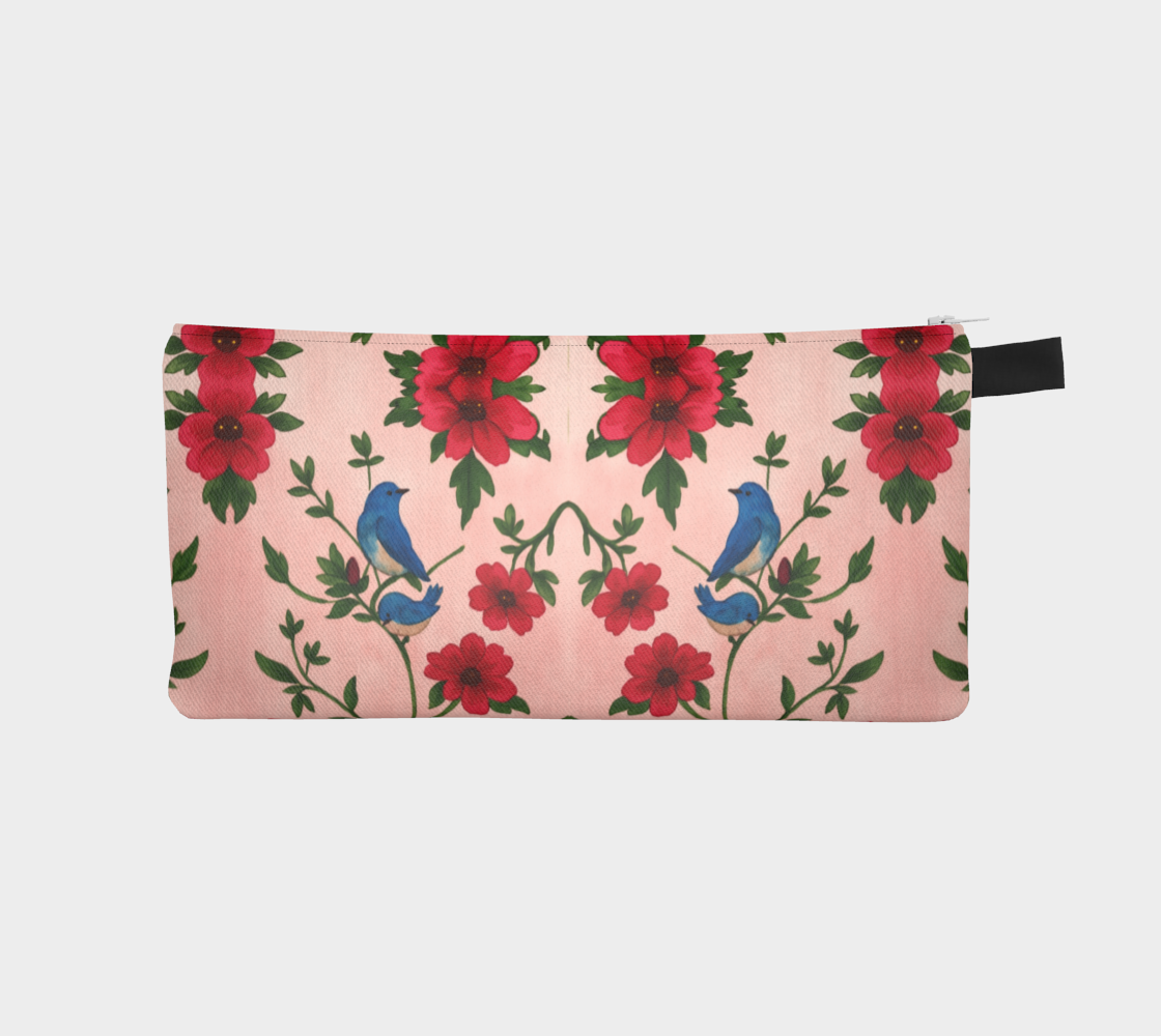 Songbird Bloom Pink Pencil Case