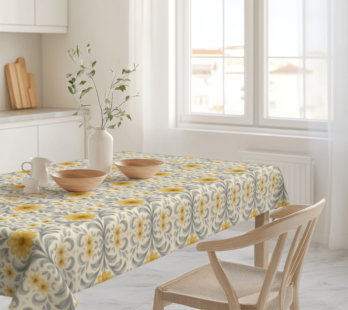 Silver Garden 60 x 90 tablecloth