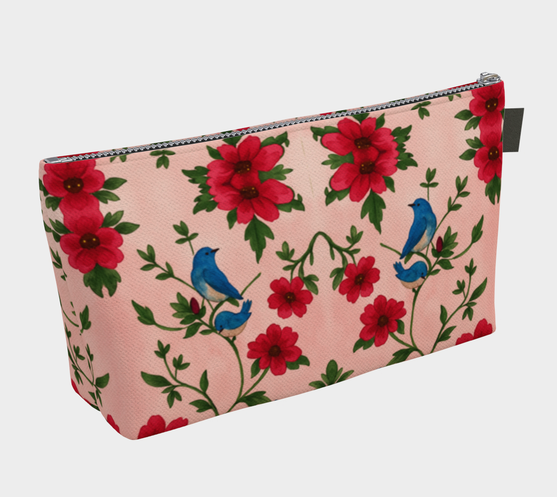 Songbird Bloom Pink Makeup Bag