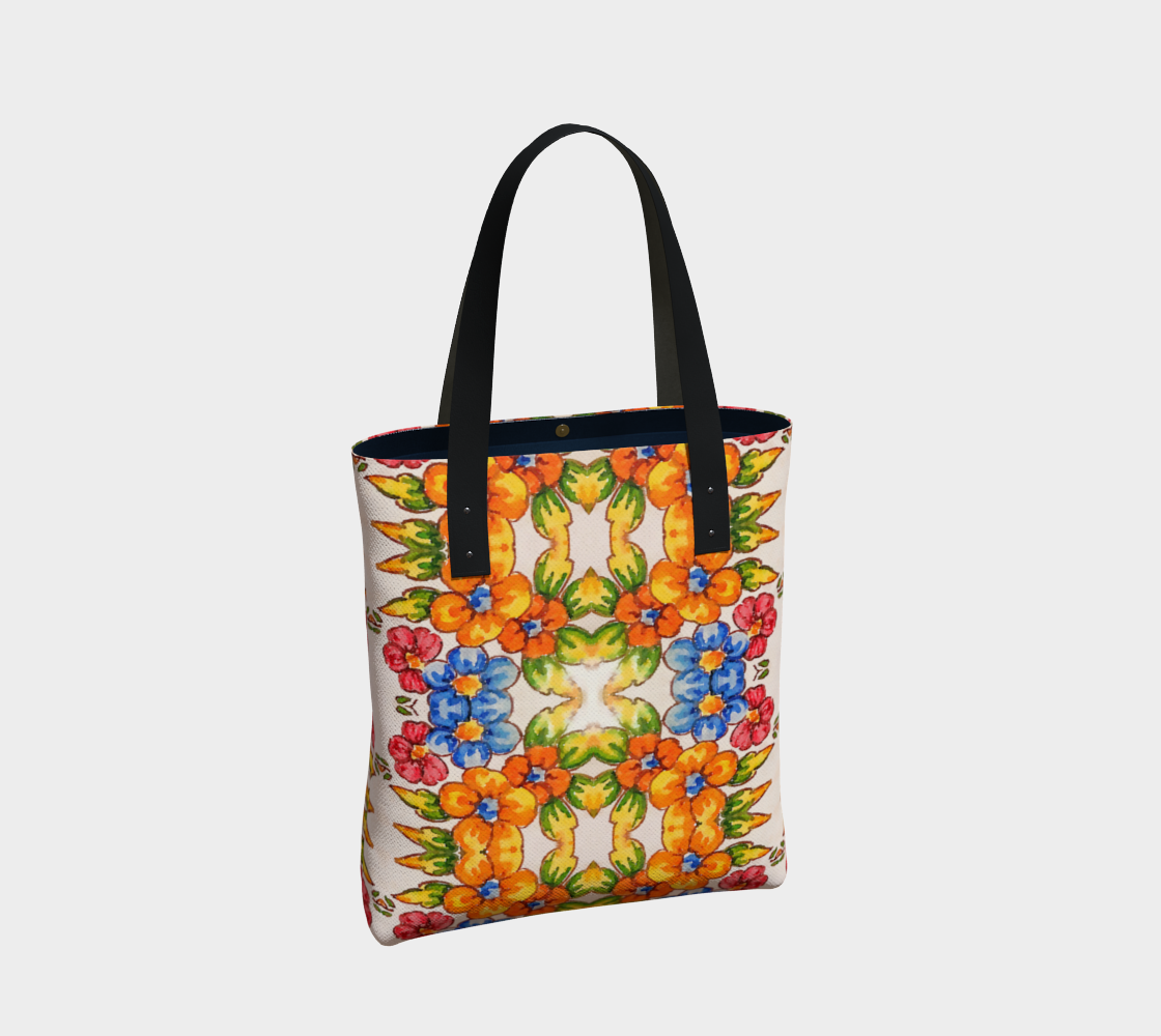 Seaside Blooms Market Tote Bag