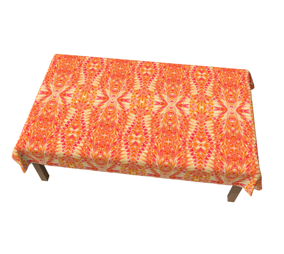 Tangerine Swirl 60 x 90 Tablecloth
