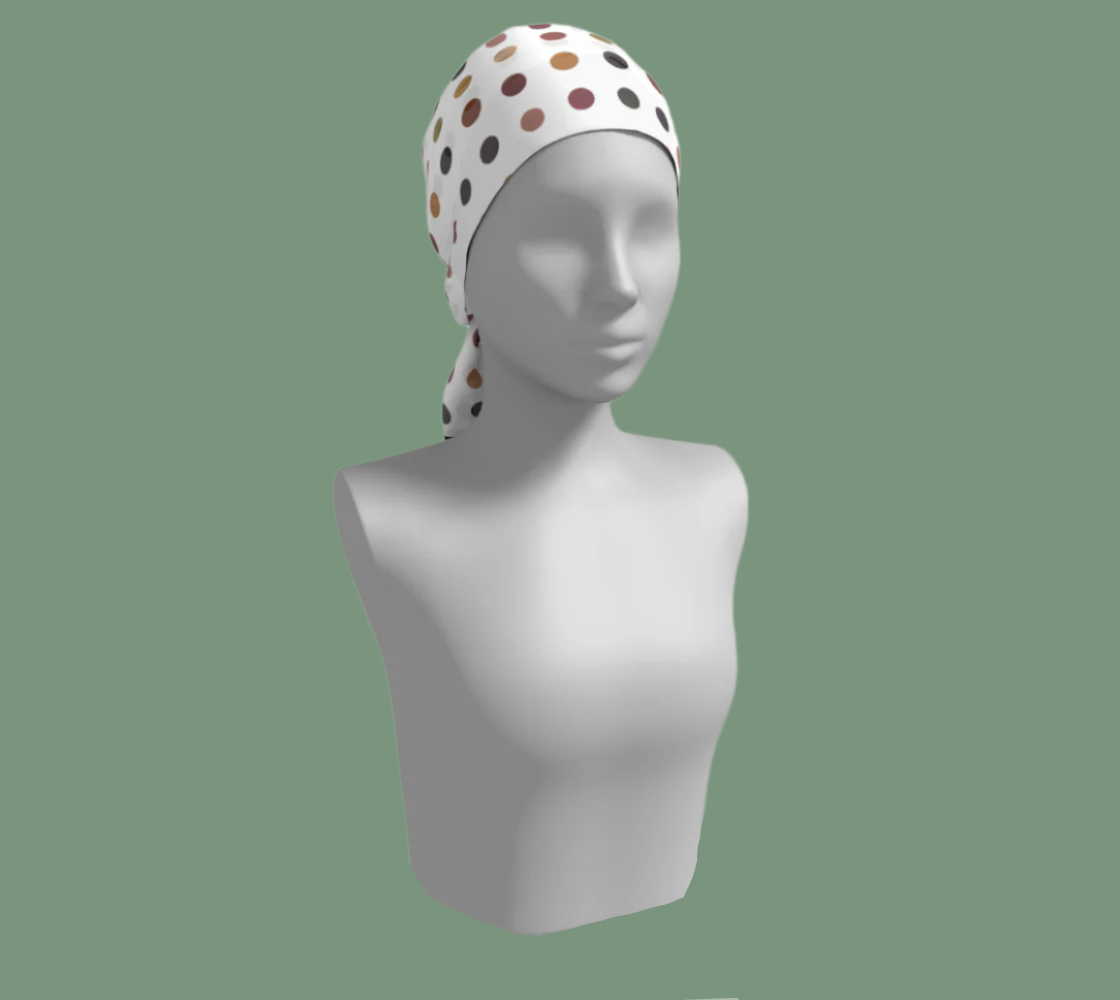 Sweet Spots Long Silk Scarf