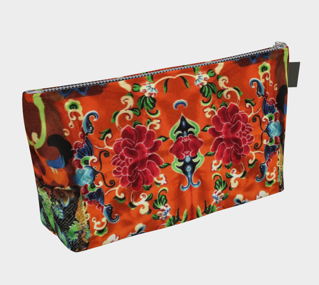 Jade and Flame Makeup Bag