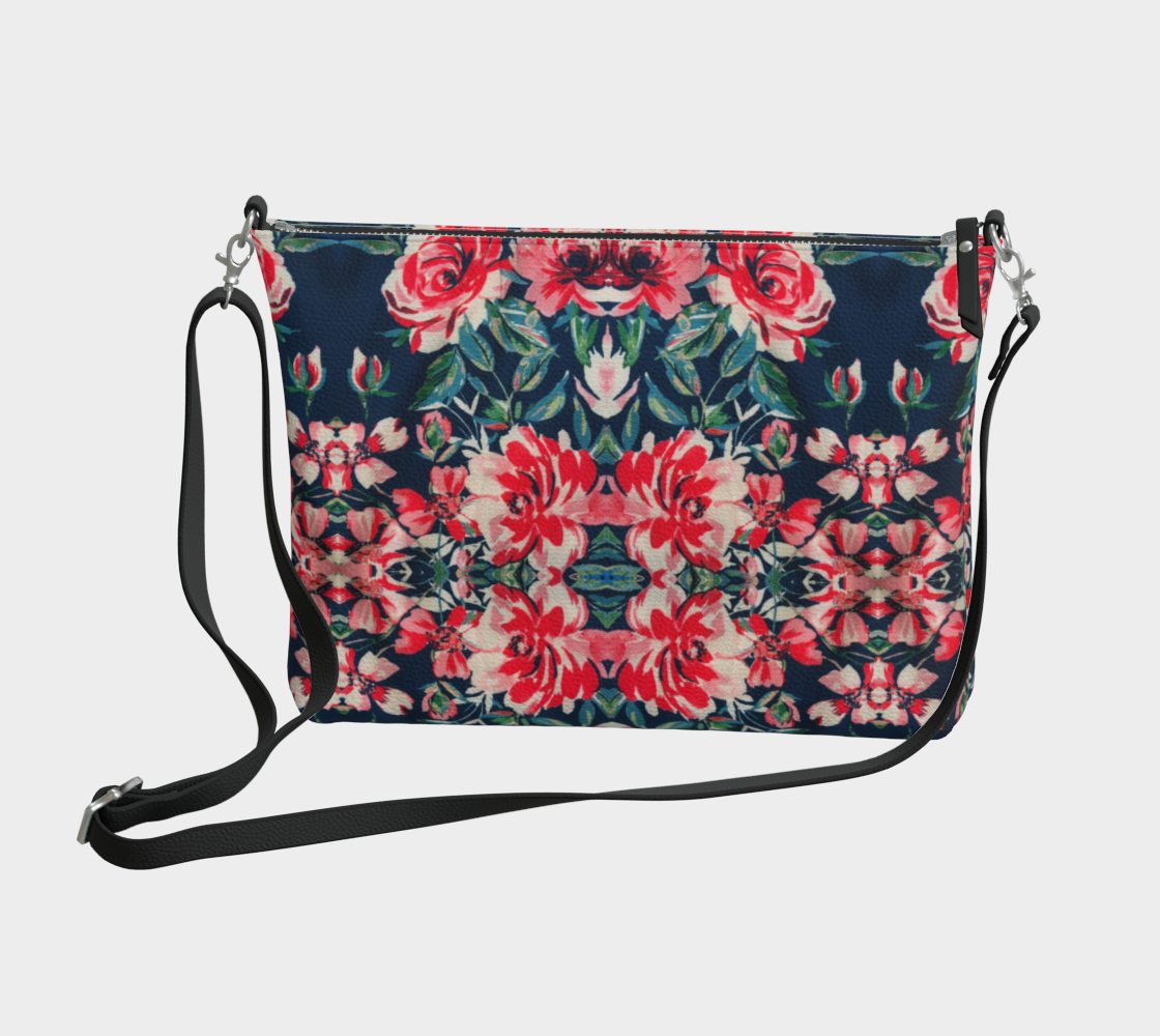 Harbor Rose Vegan Leather Crossbody Bag