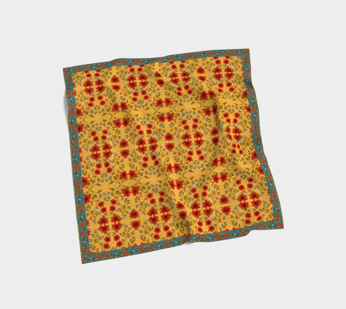 Golden Meadow 26 x 26 scarf