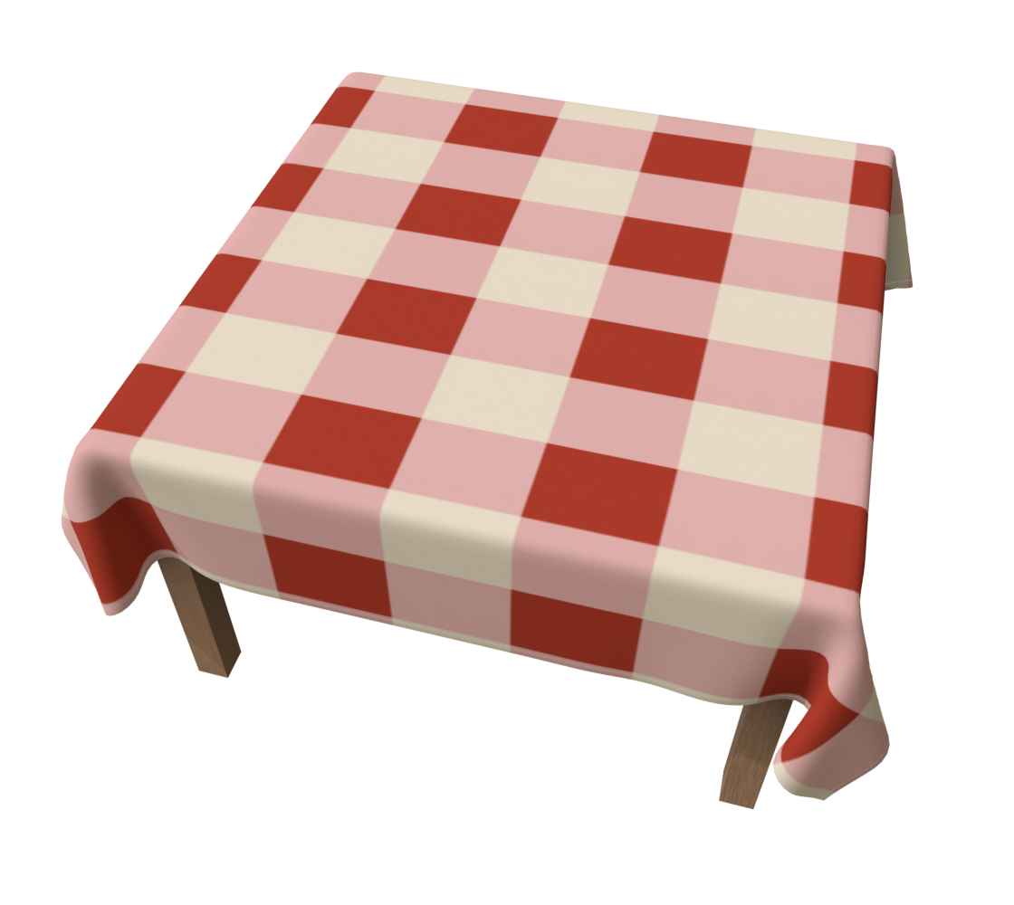 Red Gingham 60 x 60 Tablecloth