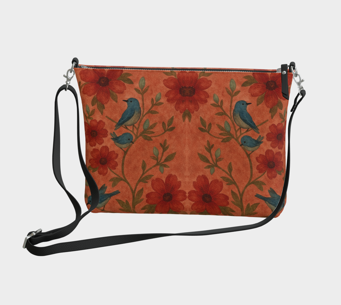 Songbird Bloom Terracotta Cross Body Bag