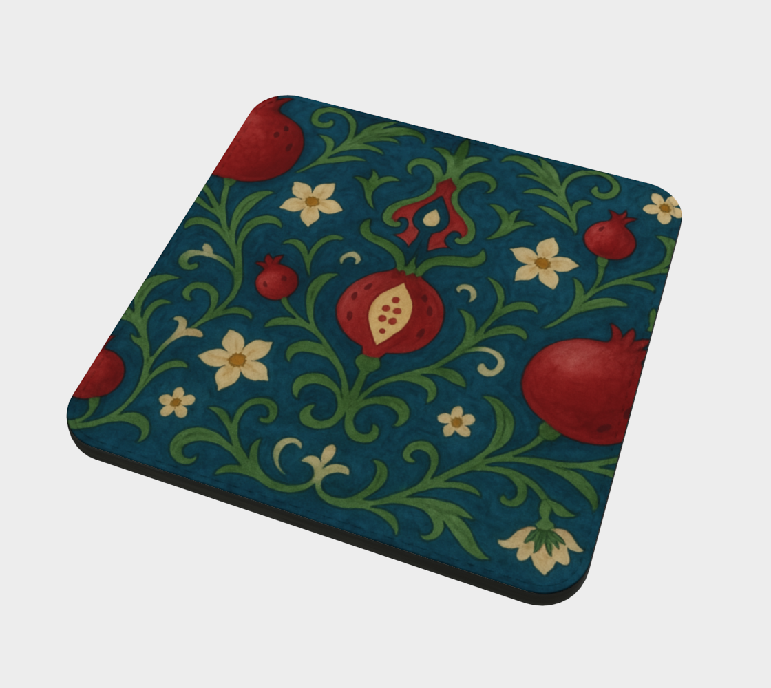 Winter Pomegranates Coasters