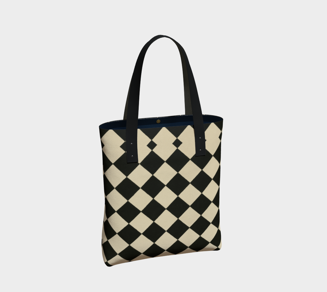 Metro Check Harlequin Market Tote Bag