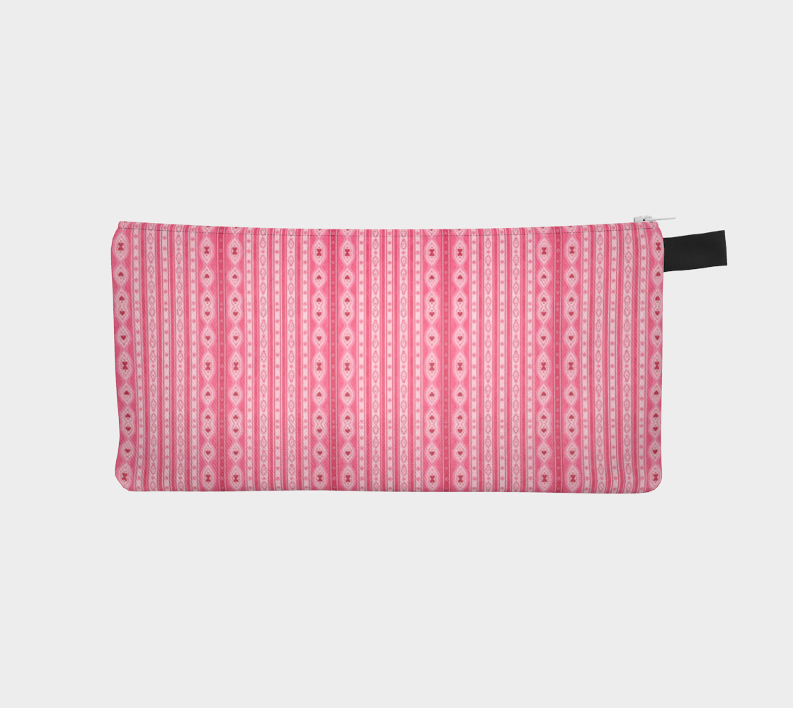 Sweet Heart Folk Stripe Pencil Case