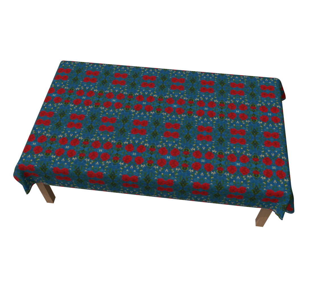 Marquesa Floral Sapphire 60 x 90 Tablecloth