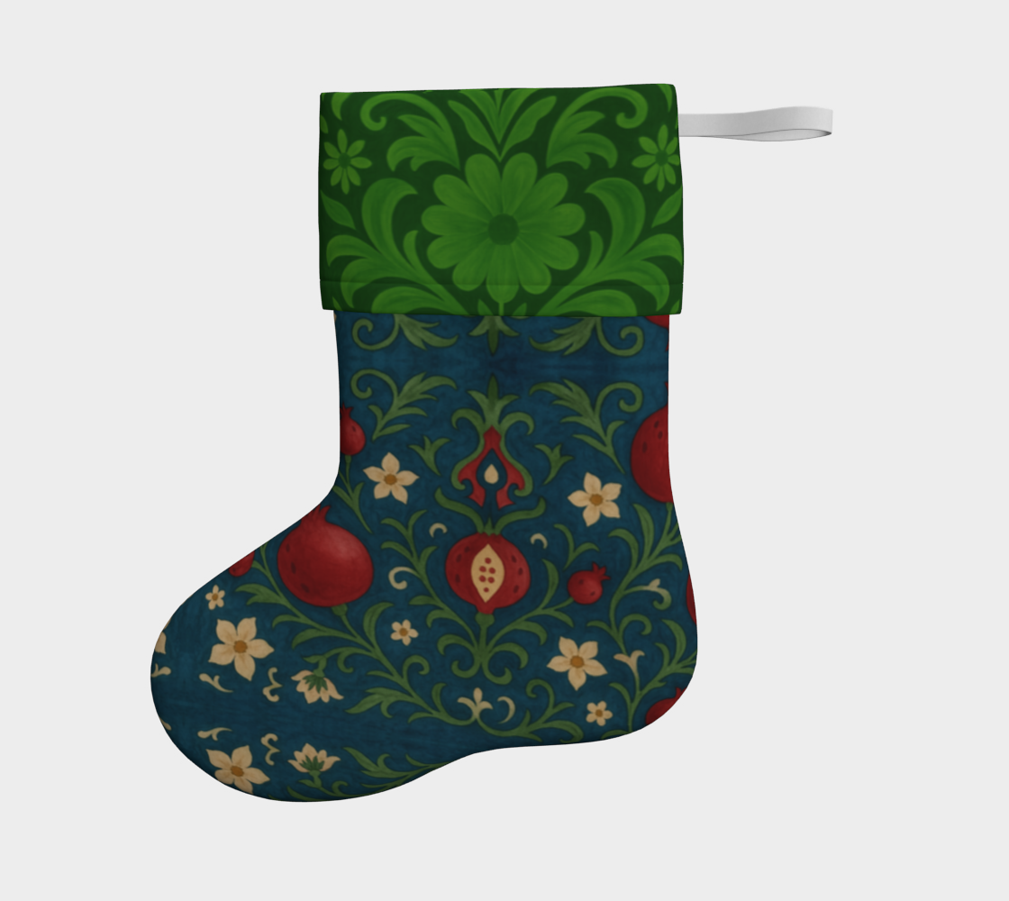 Winter Pomegranates Holiday Stocking