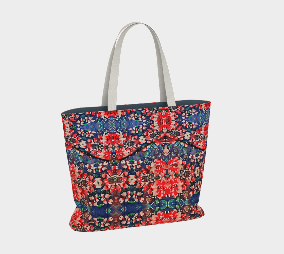 Somerset Roses Damask Tote Bag