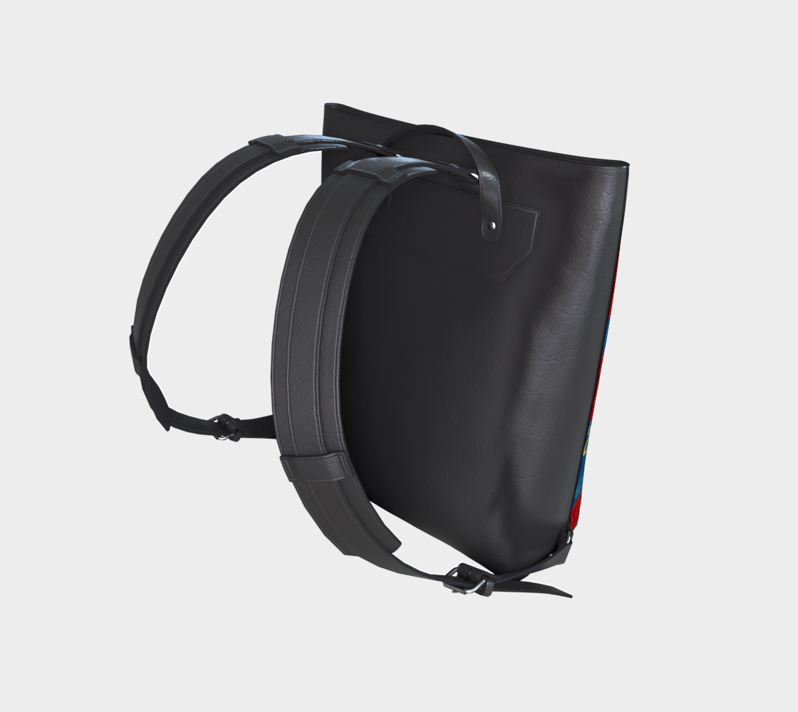 Marquesa Floral Sapphire Vegan Leather Backpack