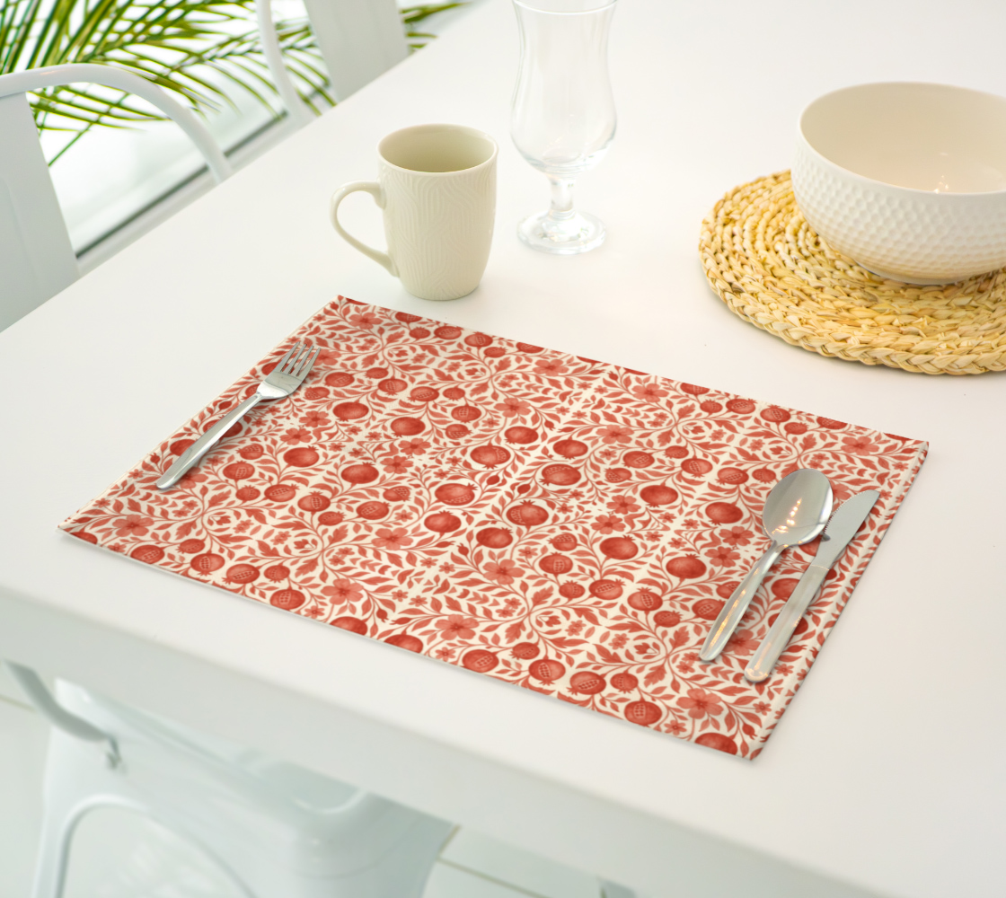Red Pomegranates Placemats