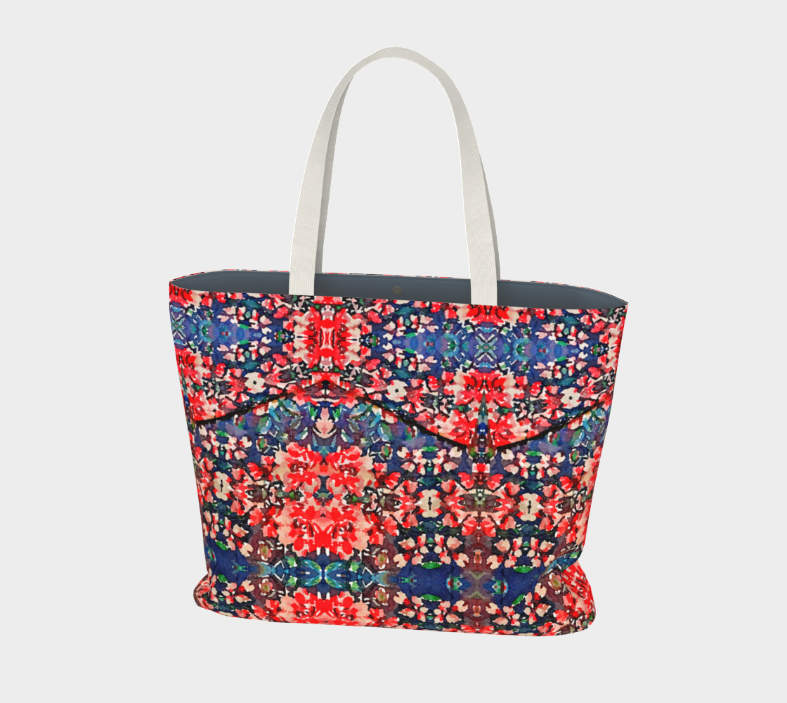 Somerset Roses Damask Tote Bag