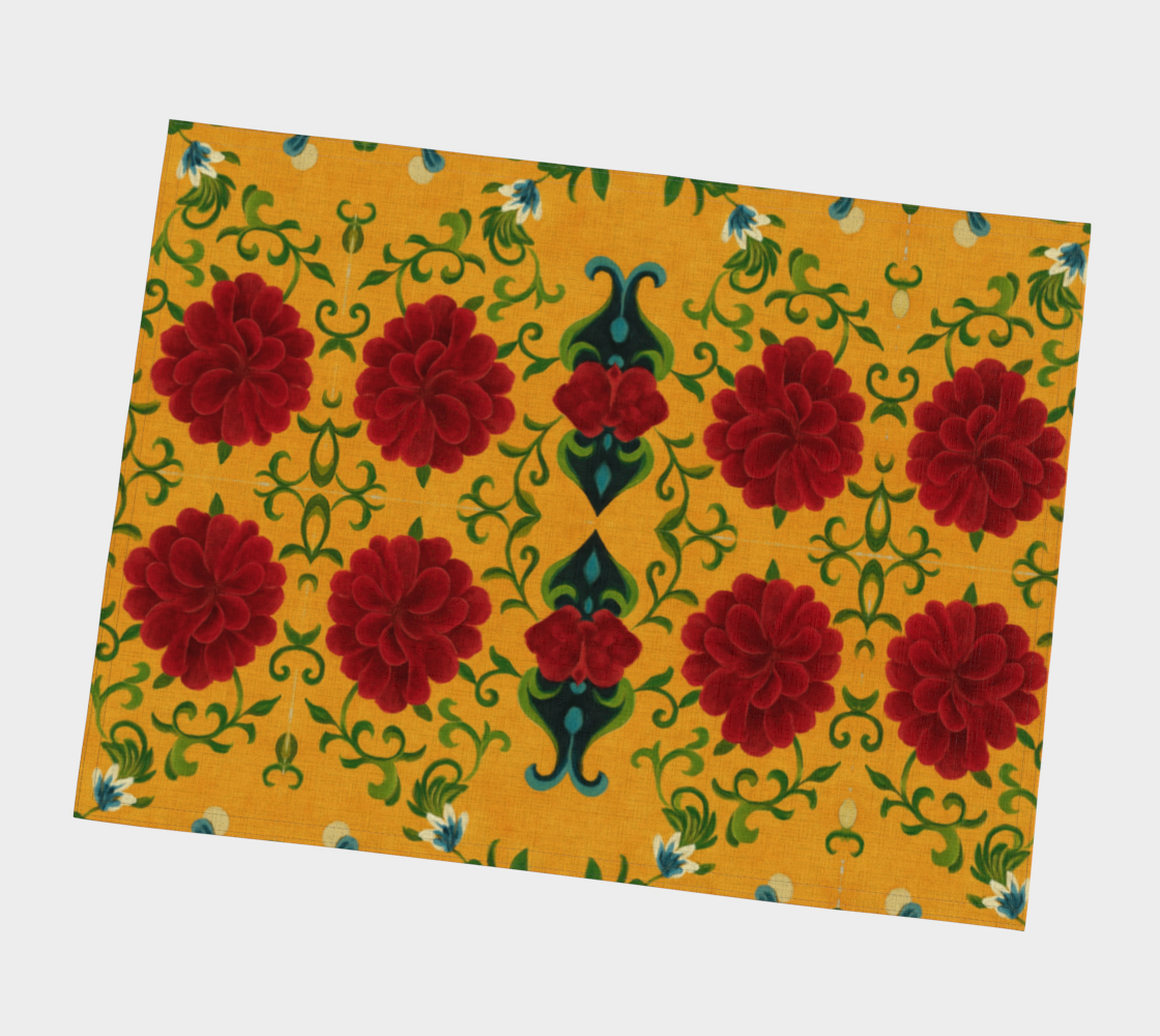 Marquesa Floral Golden Placemats