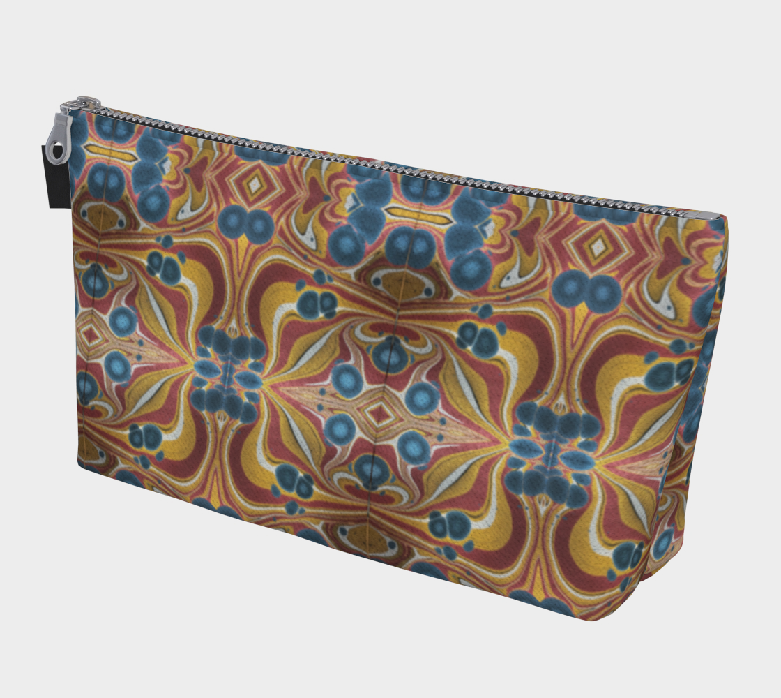 Tuscan Marble Sunset Makeup Bag