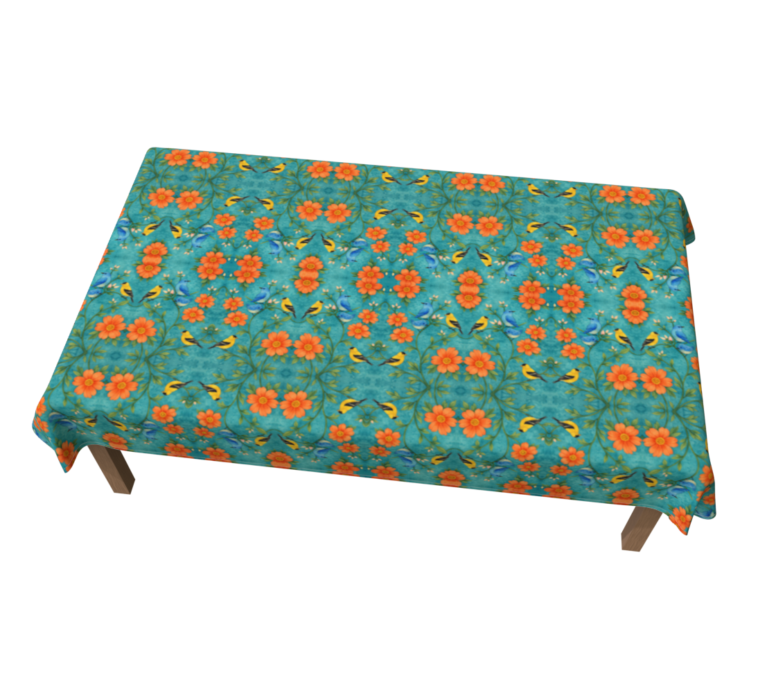 Island Songbird Garden 60 x 90 Tablecloth
