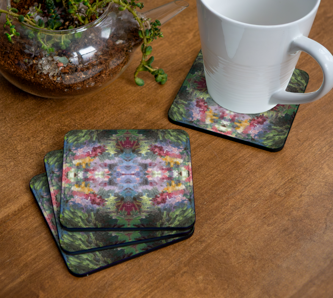 Monet Gardens coaster set