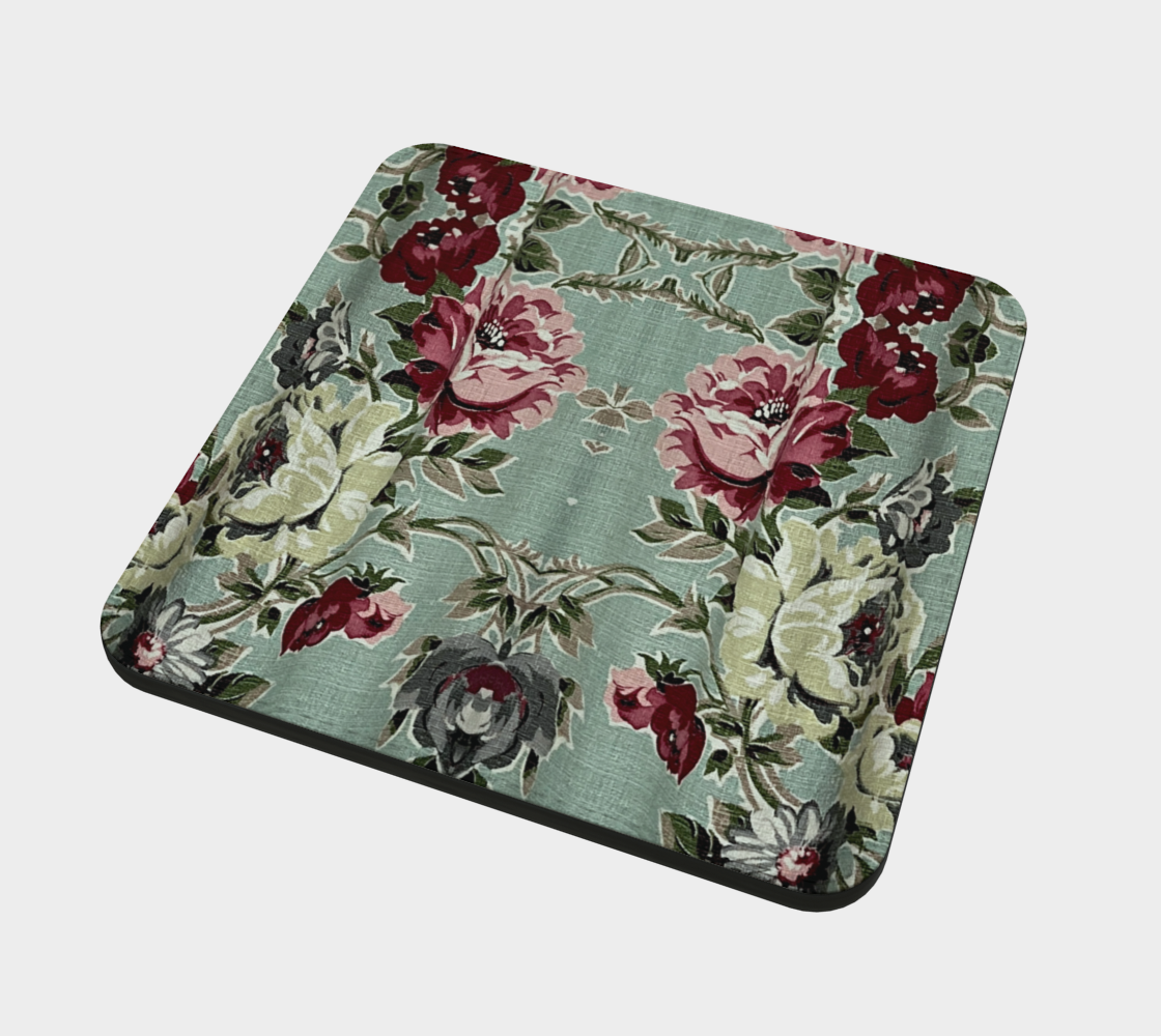 Seafoam Roses Coasters