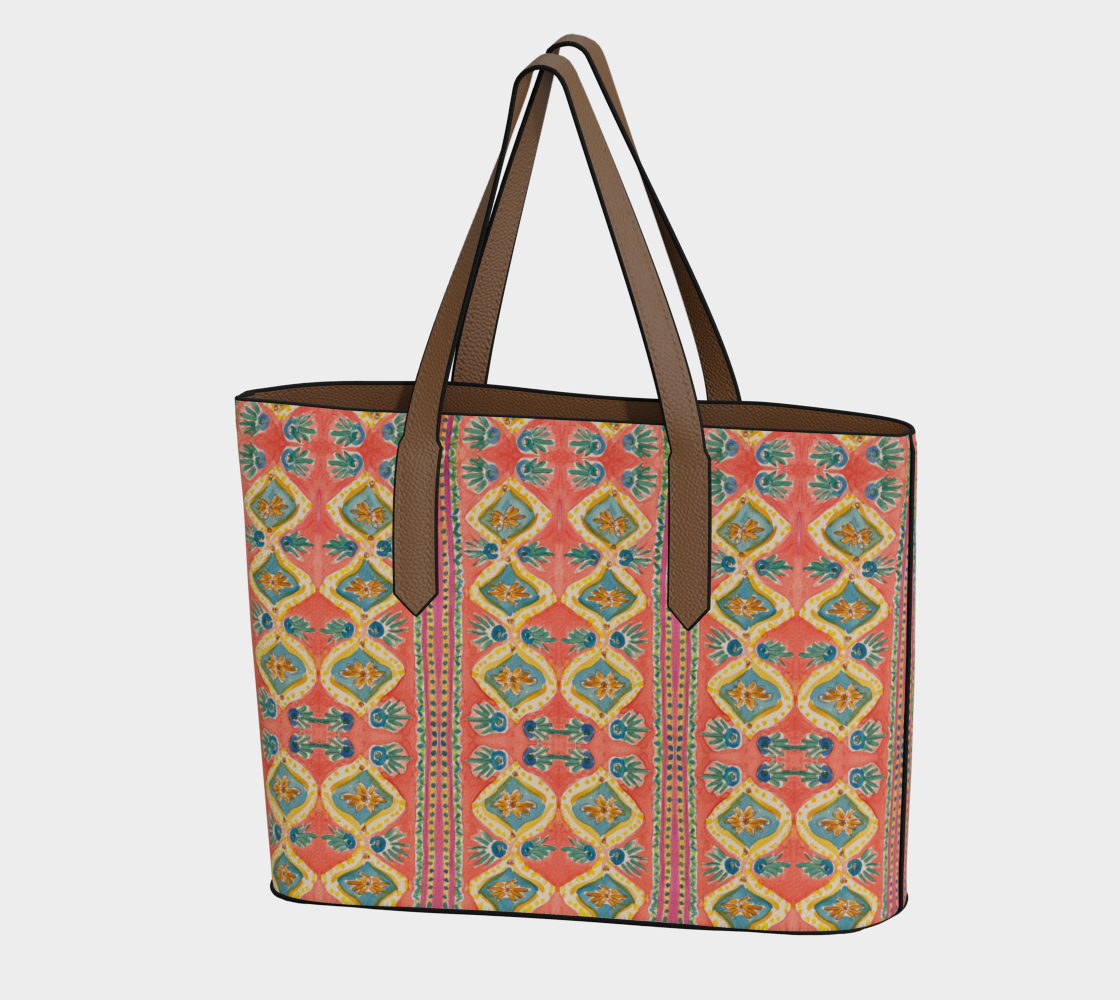 Island Diamonds Vegan Leather Tote
