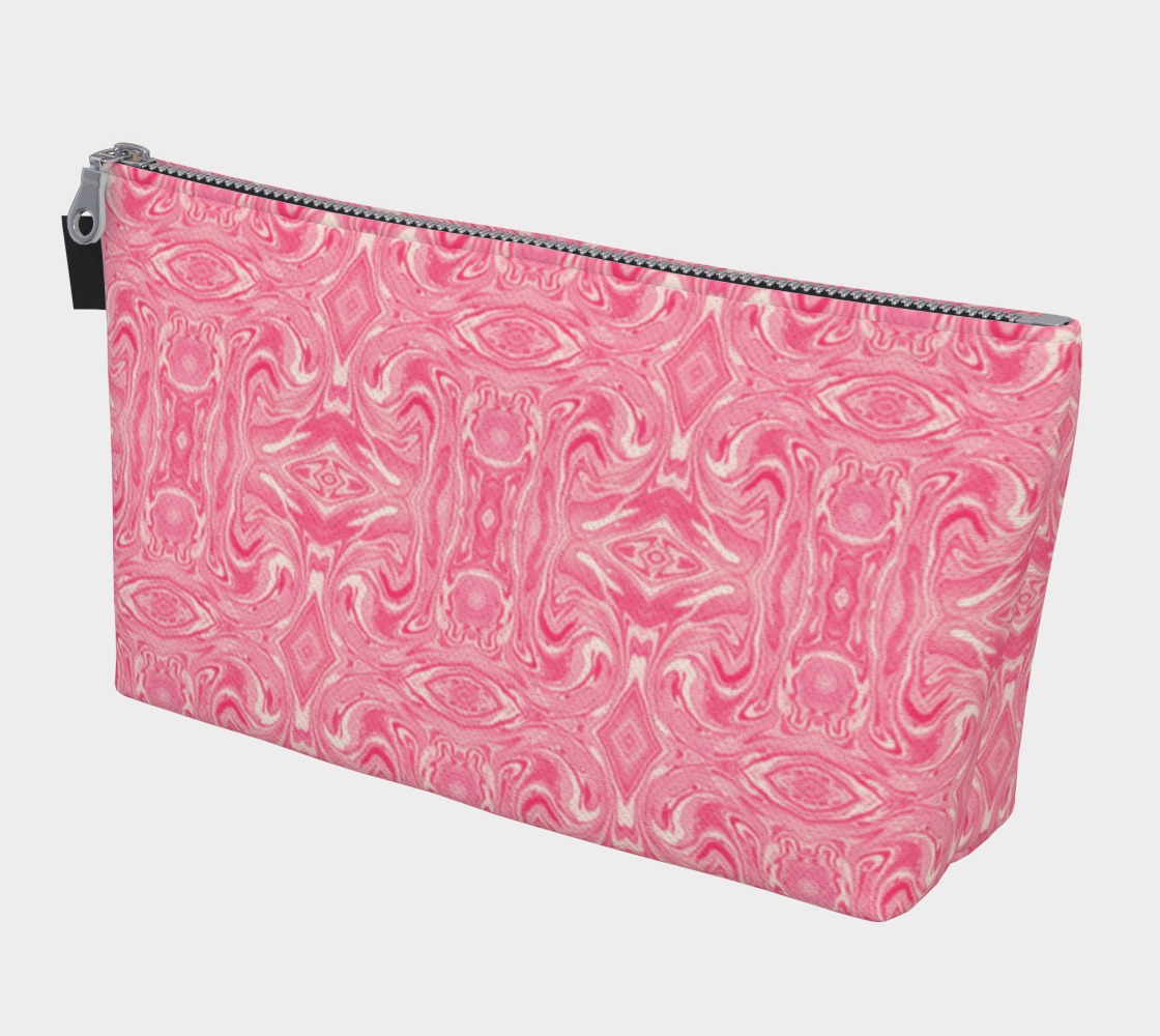 Pink Swirl Makeup Bag