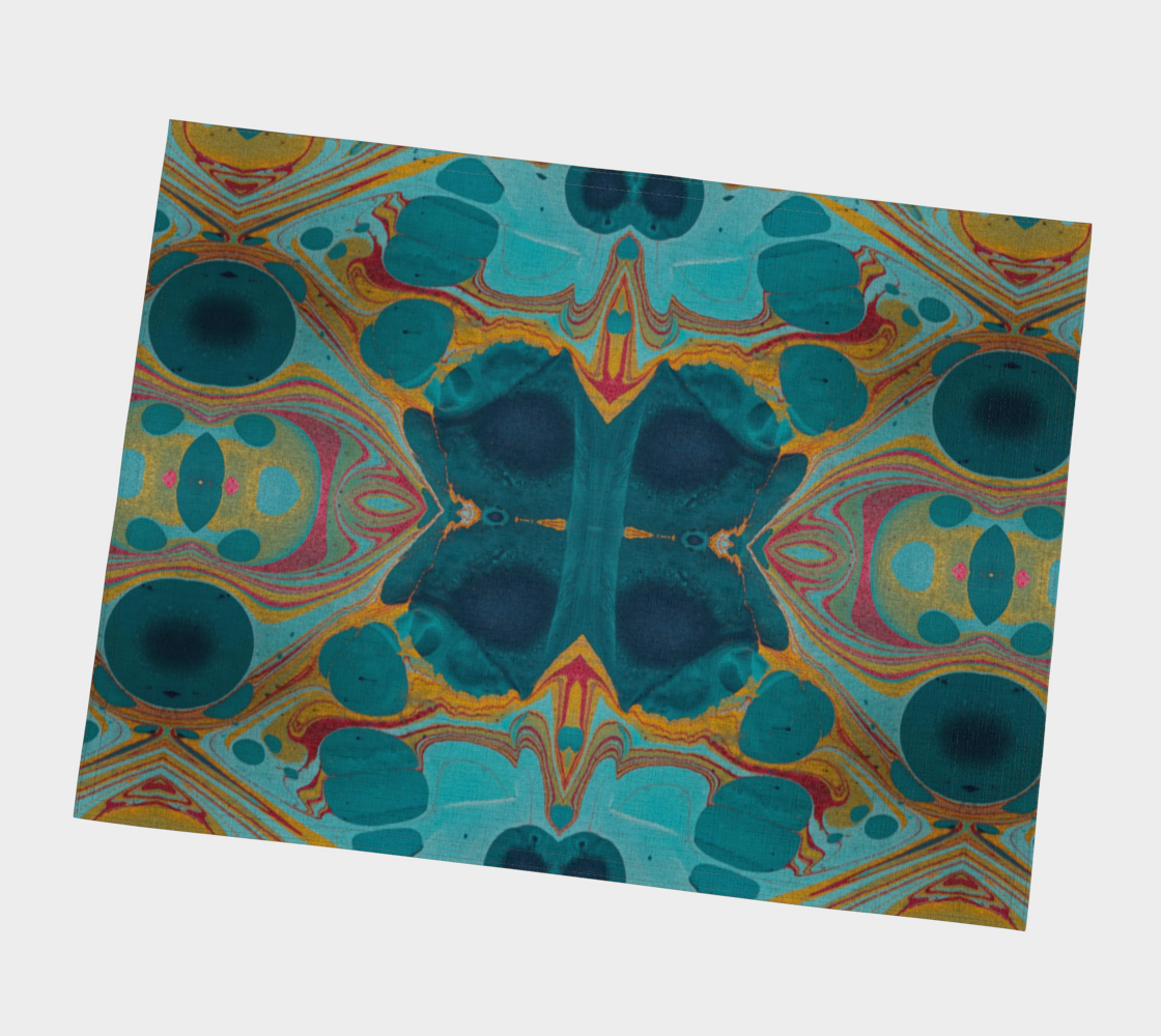 Gilded Currents Butterflies Placemats