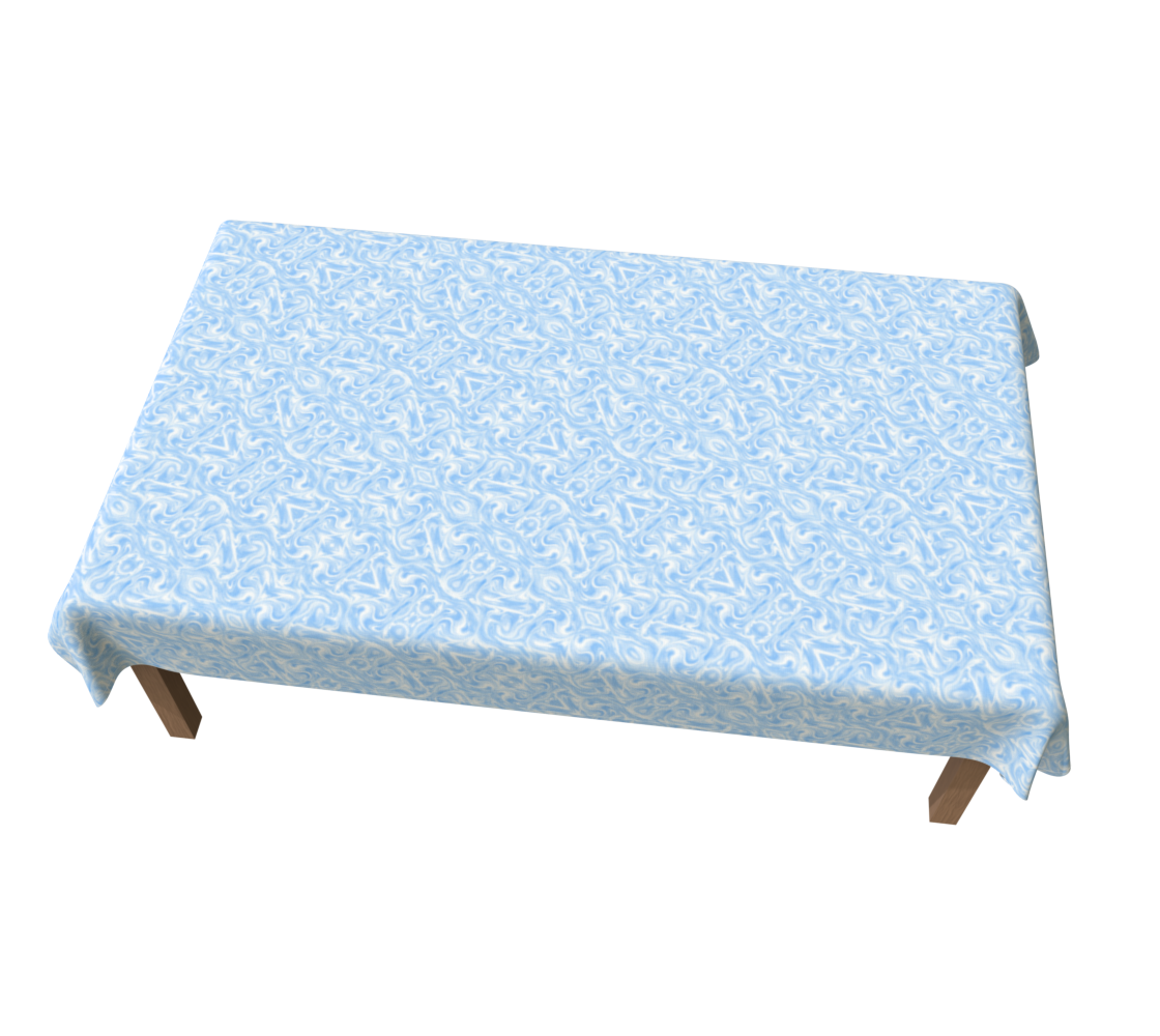 Blue Sky Swirl 60 x 90 Tablecloth