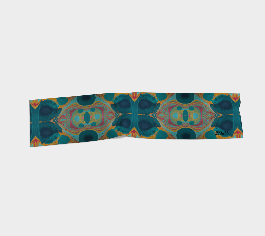 Gilded Peacock 16 x 72 scarf