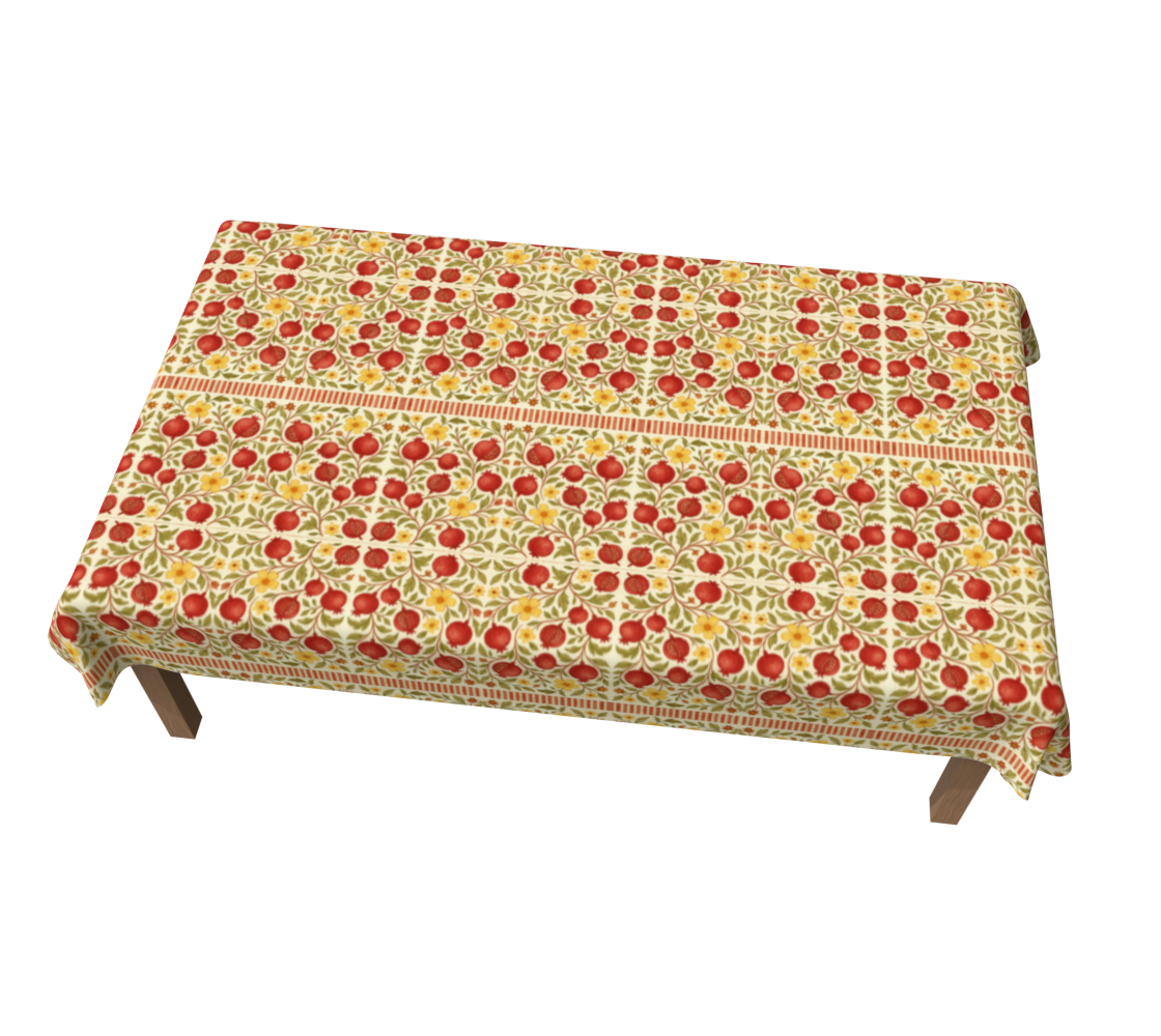 Autumn Pomegranates with Border 60 x 90 Tablecloth
