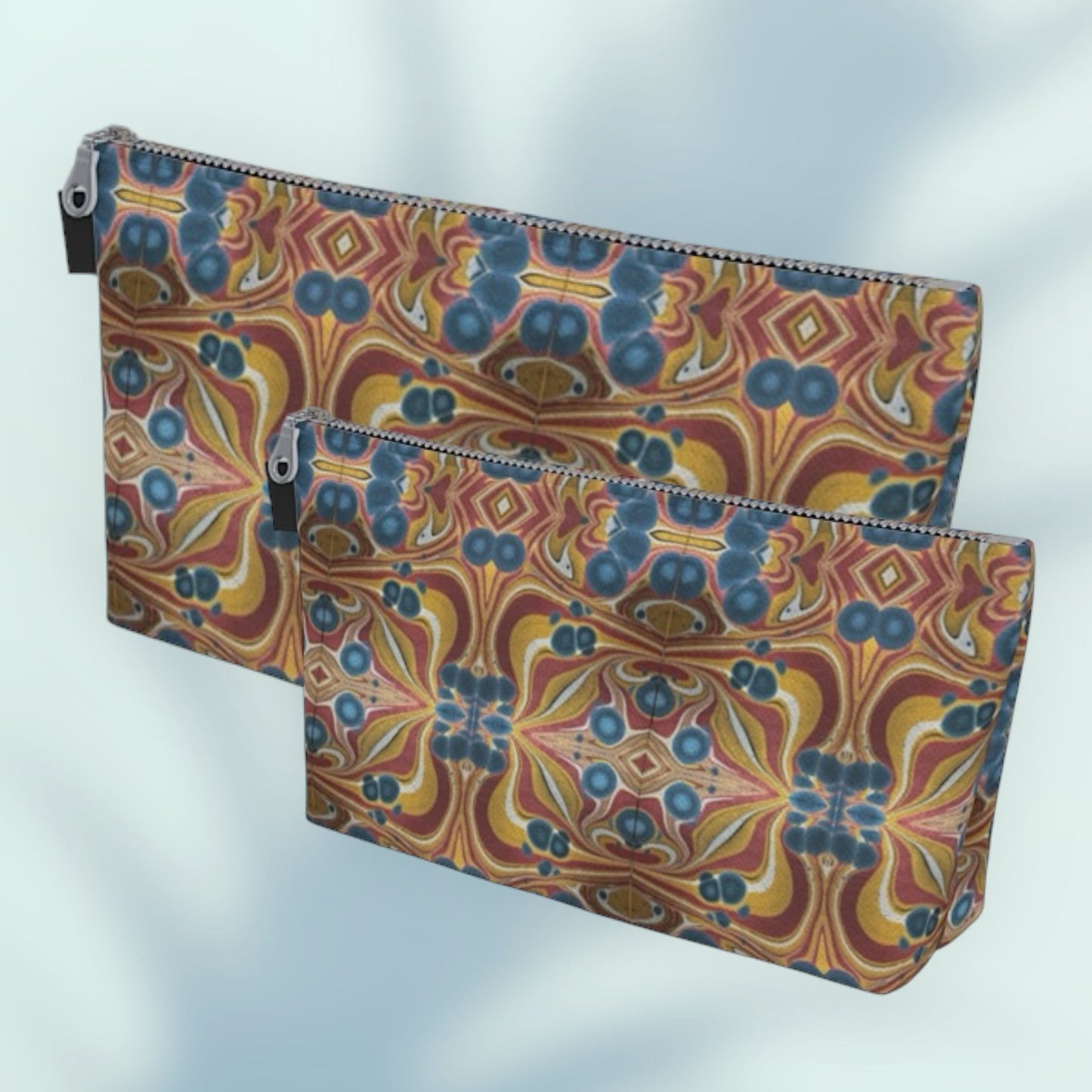 Tuscan Marble Sunset Makeup Bag