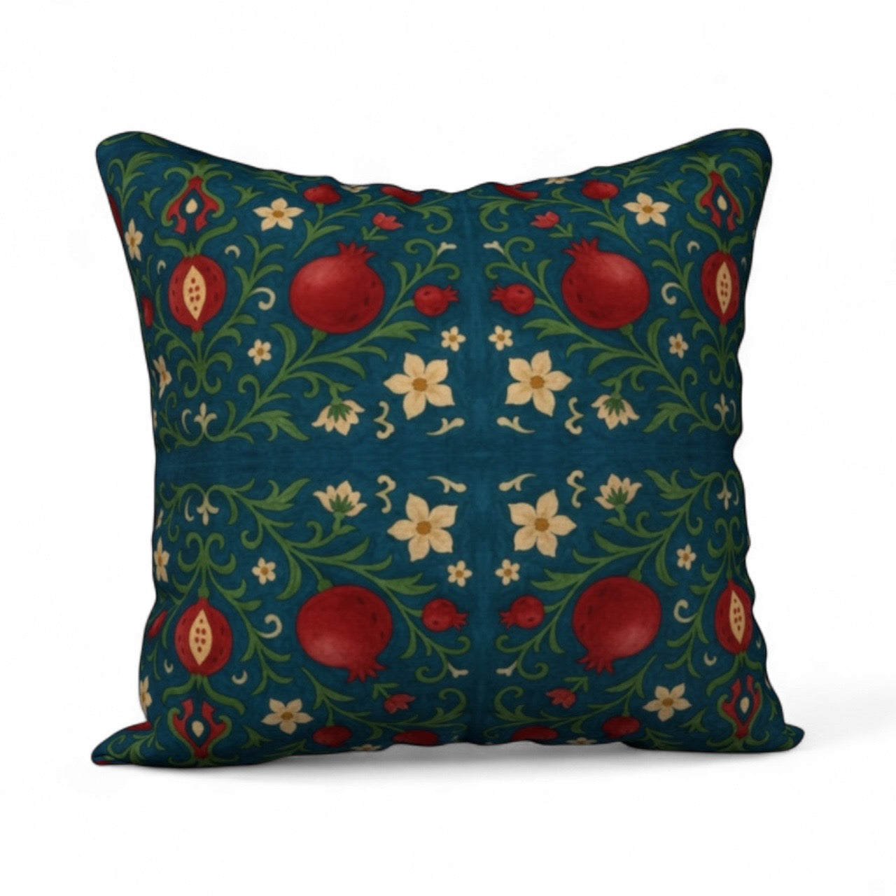 Winter Pomegranates 18 x 18 Pillow Cover