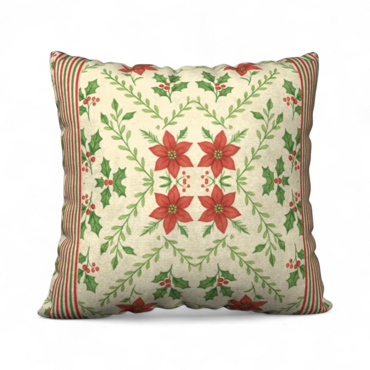 Yuletide Bloom 22 x 22 Pillow Cover