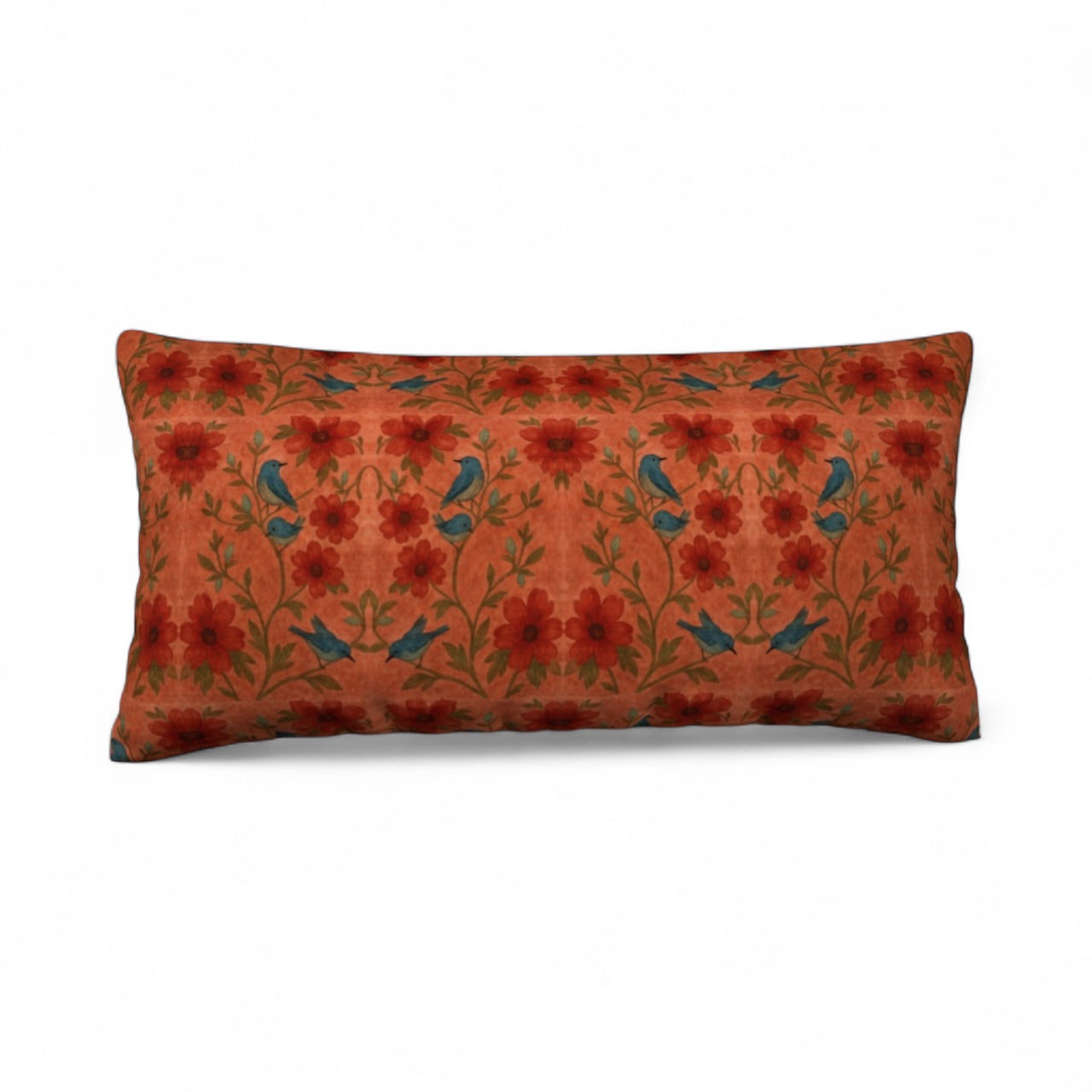 Songbird Bloom Terracotta 24 x 12 Pillow Cover