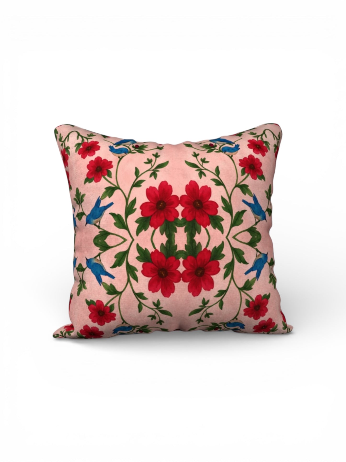 Songbird Bloom Pink 18 x 18 Pillow Cover