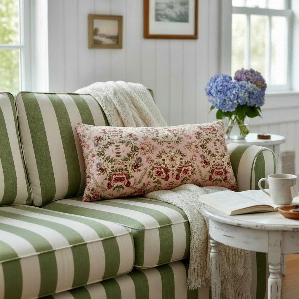 Rose Trellis 24 x 12 Pillow Cover