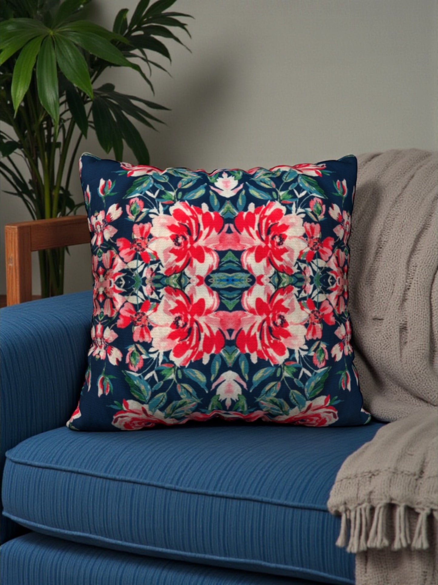 Harbor Roses 22 x 22 Pillow Cover