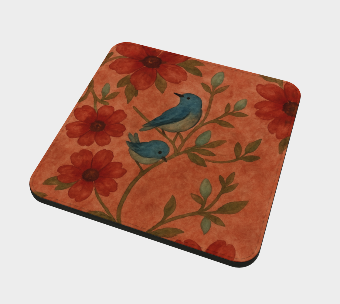 Songbird Bloom Terracotta Coaster