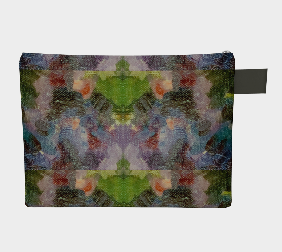 Lilac Waterlilies Zipper Carry-all Bag