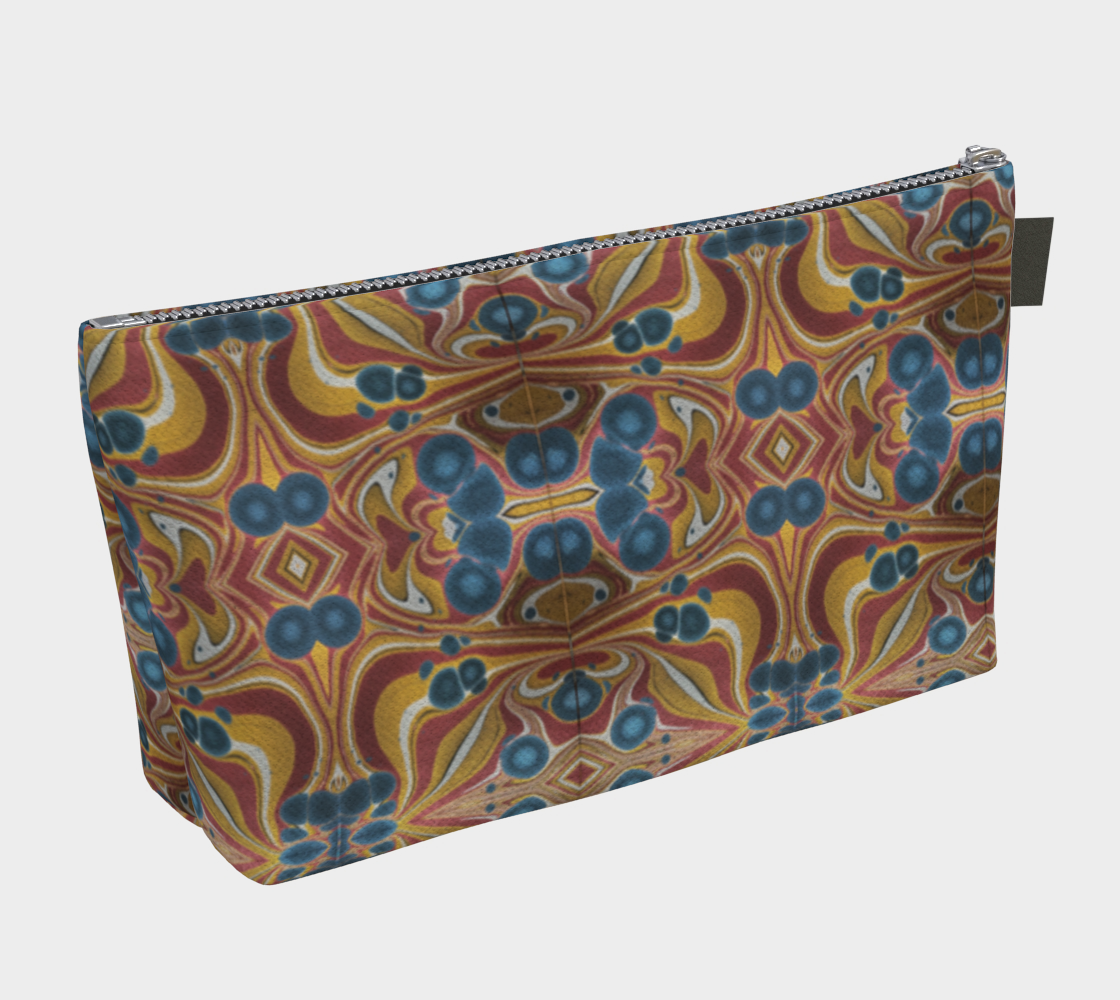Tuscan Marble Sunset Makeup Bag