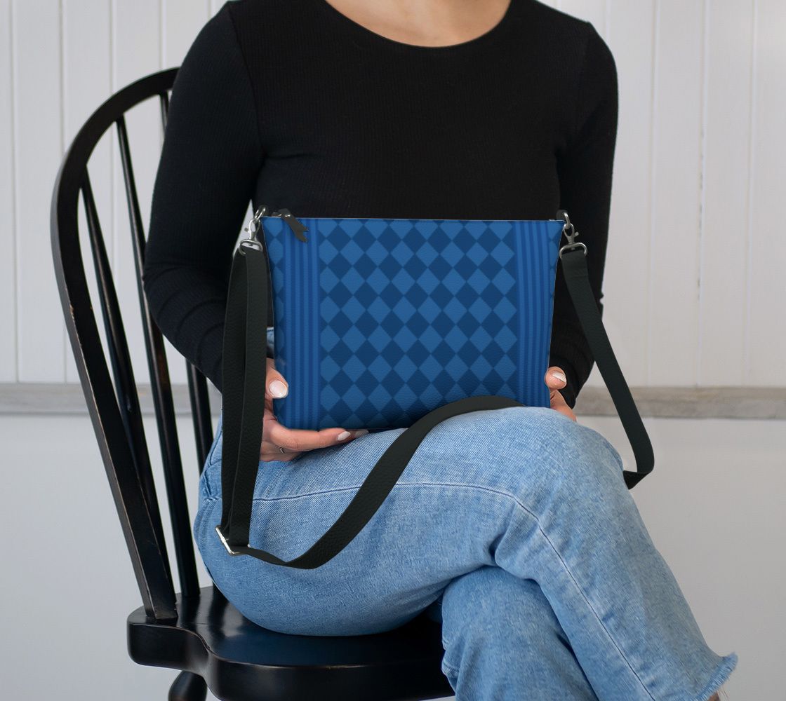 Royal Blue Harlequin Crossbody Bag update