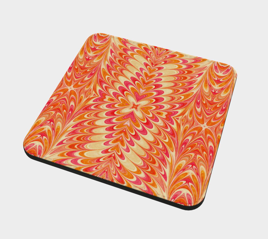 Tangerine Swirl Coasters