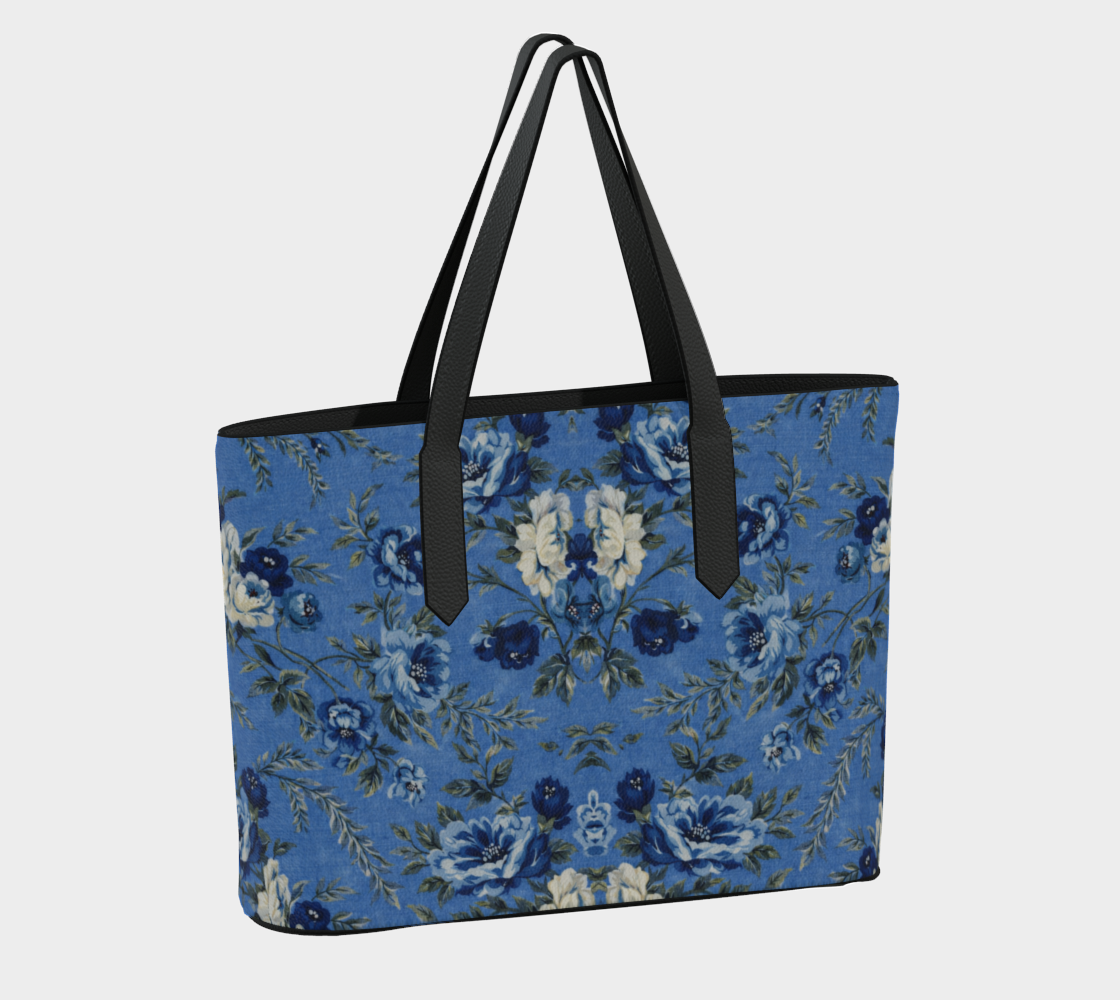 Blue Manor Bloom Vegan Leather Tote